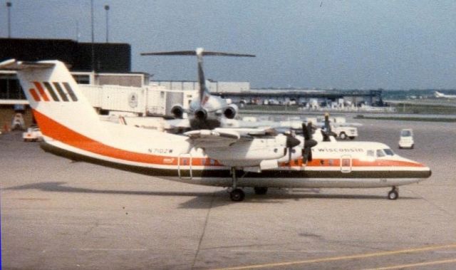 N710ZW — - One of the unique aircraft once serving OHare Airport seen taxiing out on 2 Jun 1983.