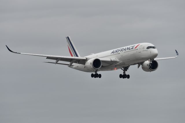 Airbus A350-900 (F-HTYB) - 10-C 05-06-22 in the rain.