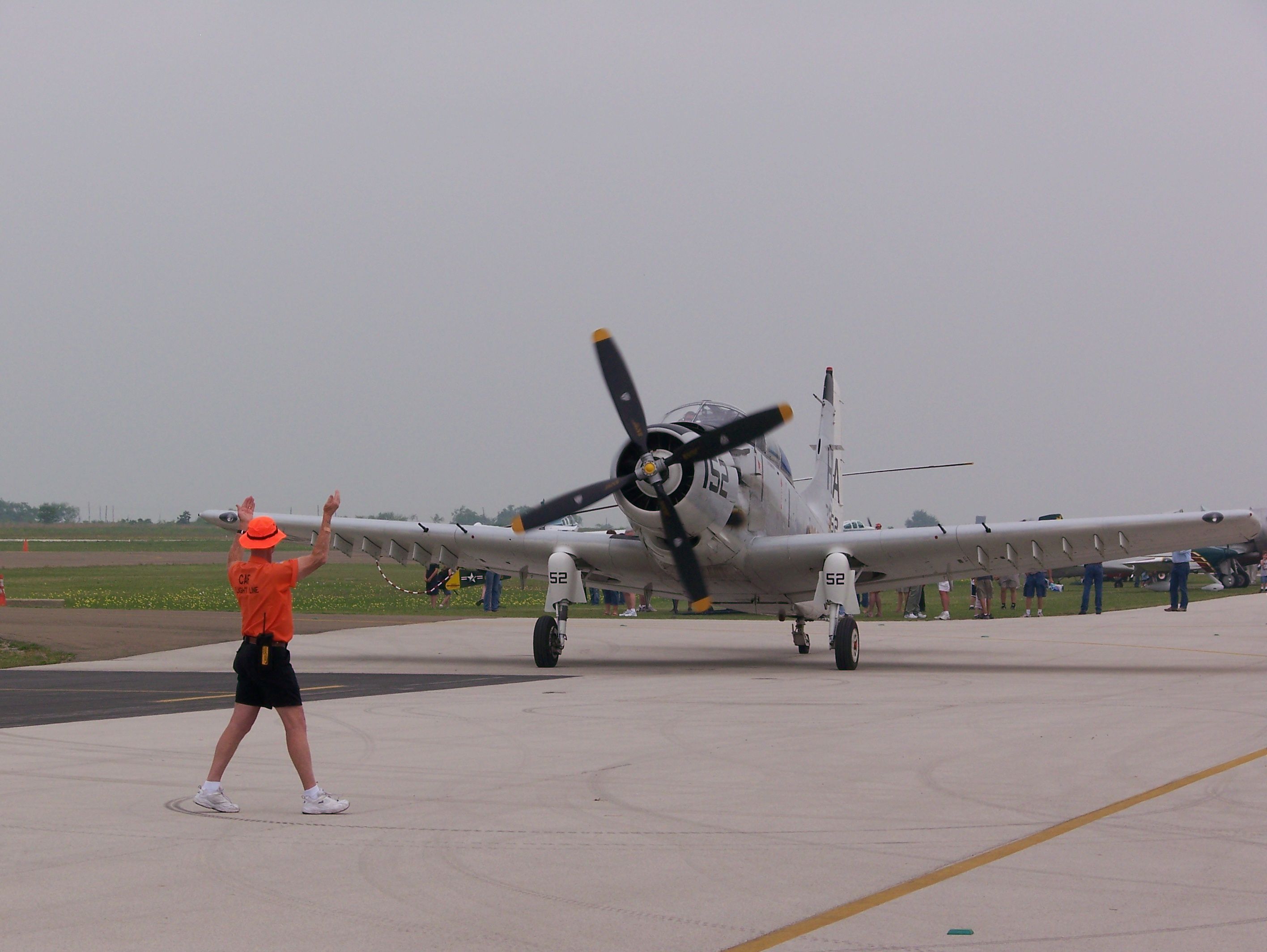 N65164 — - Douglas EA-1E(AD5) Skyraider owned by the Cavanaugh Flight Museum at the 2008 Corsicana Air Show