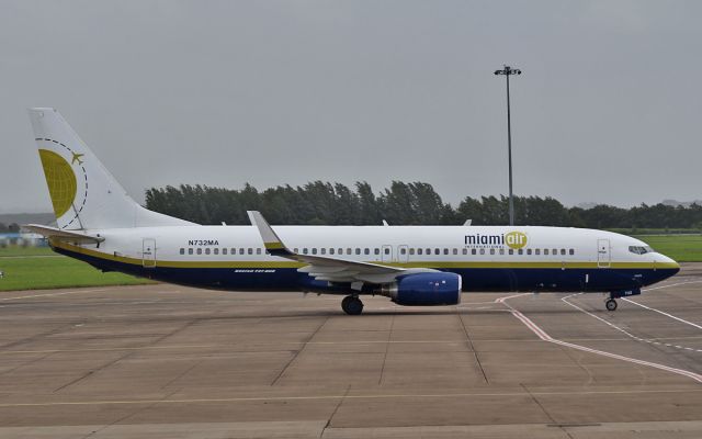 Boeing 737-800 (N732MA) - miami air b737-8 n732ma arriving in shannon 3/8/15