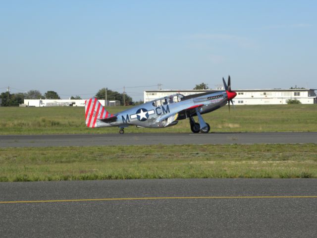 North American P-51 Mustang (N251MX) - N251MX landing at BLM.