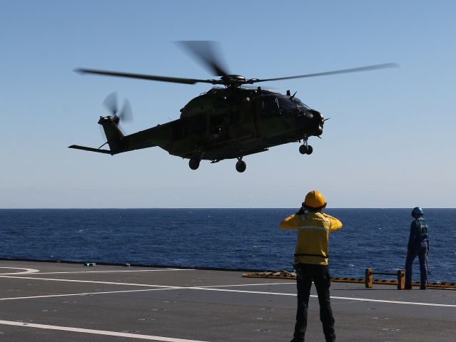 — — - FRENCH ARMY "NH90-CAIMAN" ON PHA DIXMUDE (FRENCH NAVY)