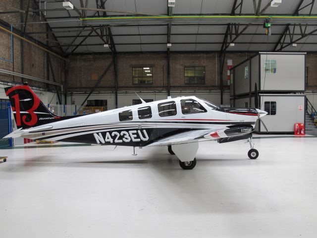 Beechcraft 35 Bonanza (N423EU) - A Beechcraft demo aircraft. very nice.