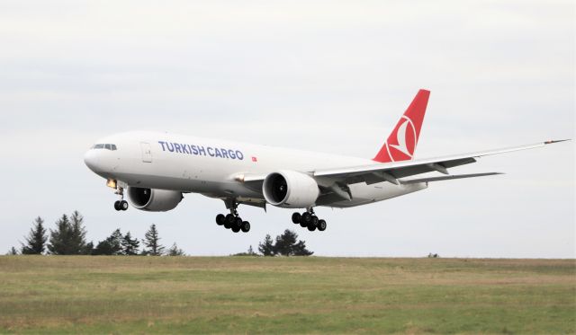 Boeing 777-200 (TC-LJR) - turkish cargo b777-f tc-ljr landing in shannon from istanbul 8/2/21.