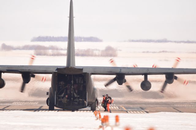 Lockheed C-130 Hercules — - This Herc stopping by to pick up paratroopers after a couple successful jumps. Feb 24, 2020