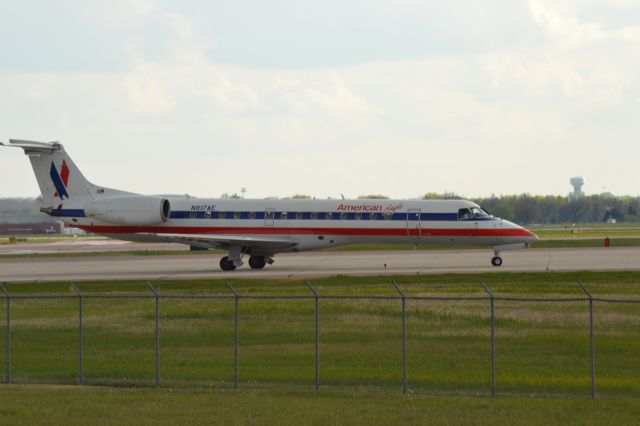 Embraer ERJ-135 (N817AE) - Awaiting Departure Runway 21 KFSD - 4-20-2012