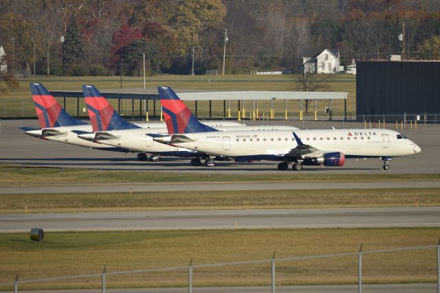 Embraer 175 (N245JQ) - A few of the covid parked birds awaiting their time to cycle in and out of the daily rotation.