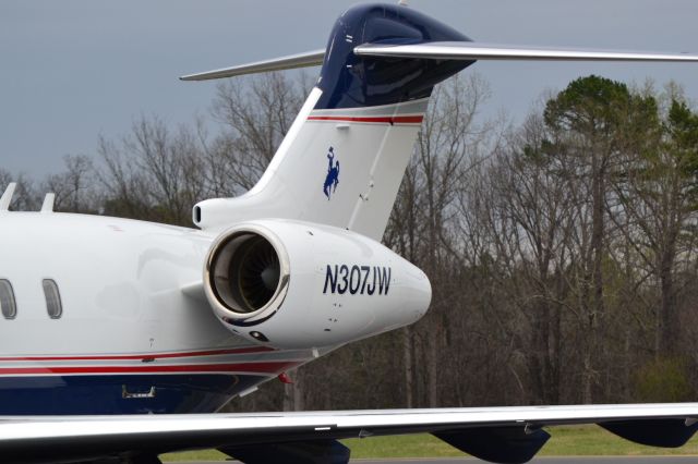 Bombardier Challenger 300 (N307JW) - LAWRENCE G FINCH at KJQF - 3/14/20