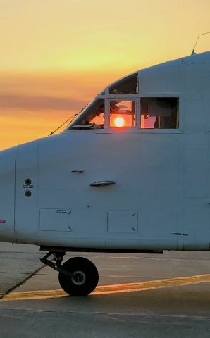 Short SD3-60 (N360RW) - Sunrise through the cockpit at DEC.  