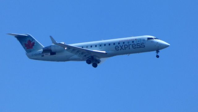 Canadair Regional Jet CRJ-200 (C-GUJA) - Shown here is an Air Canada Express Canadair Regional Jet CRJ-200 on final in the Spring of 2018.  Got this same ACX 10 months ago in Ottawa.  