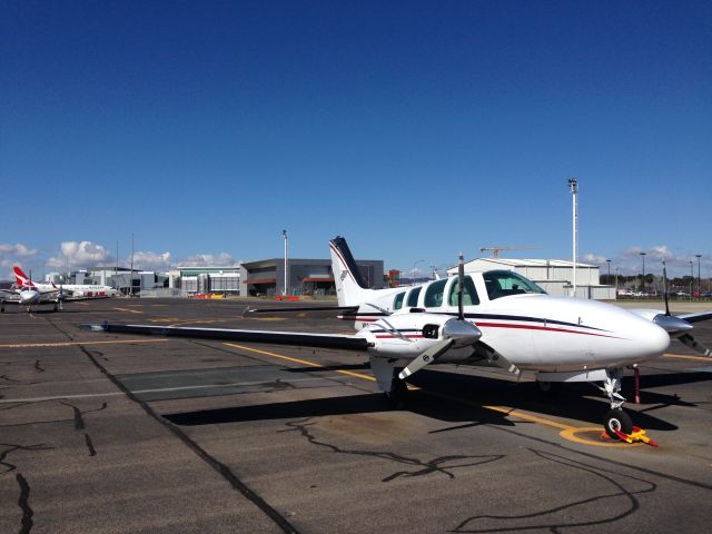 Beechcraft Baron (58) (VH-EMZ) - VH-EMZ in Canberra, Australia