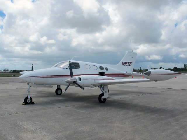 Cessna 402 (N9873F) - A Swiss pilot.