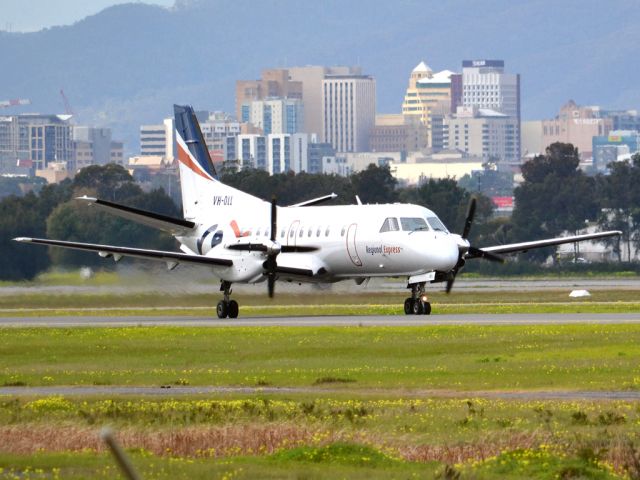 Saab 340 (VH-OLL) - On taxi-way for take off on runway 05. Thursday 12th July 2012.