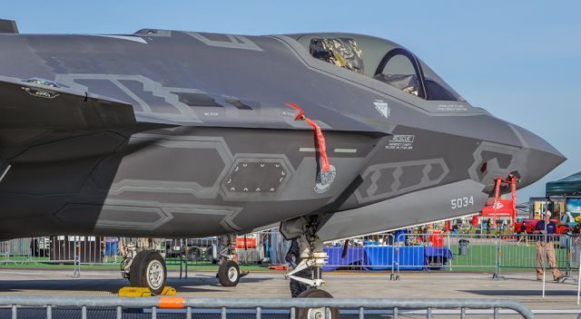 Lockheed F-35C (11-5034) - One of two F-35 Lightning IIs that were on static display at the Dayton Air Show.