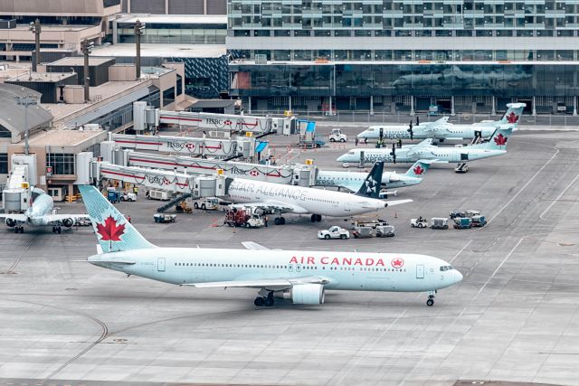 BOEING 767-300 (C-GEOQ) - From the CYYC Tower