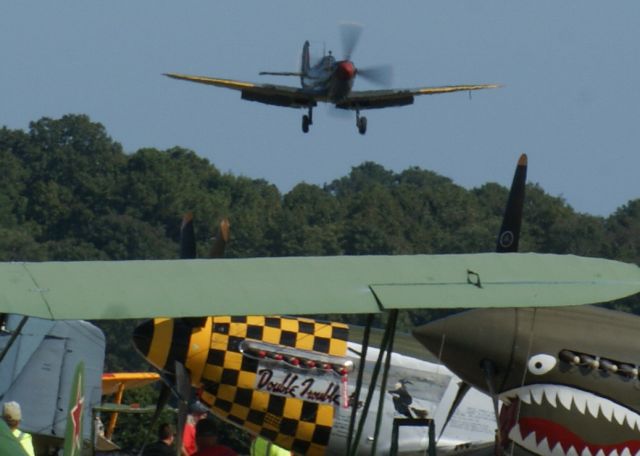 N943HH — - Hawker Hurricane on final. An amazing Warbirds over the Beach 2021 airshow at Jerry Yagen’s Military Aviation Museum at Pungo, VA near Virginia Beach, 2-3 October 2021. If you’ve never attended one of his airshows, you ought to check it out. Multiple formations of US Army Air Corps, US Navy, RAF, and German aircraft. With Covid, this show was a combined WWI, WWII, etc. airshow. 