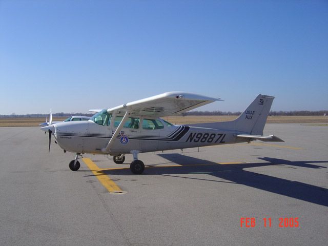 Cessna Skyhawk (N9887L) - Civil Air Patrol C172 at Robinson Municipal Airport.