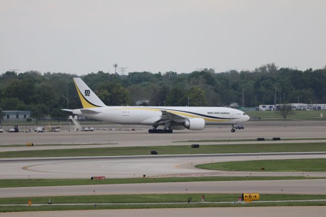 BOEING 777-200LR (N707GT) - MSC's "Antares" on departure for maintainence in KCVG