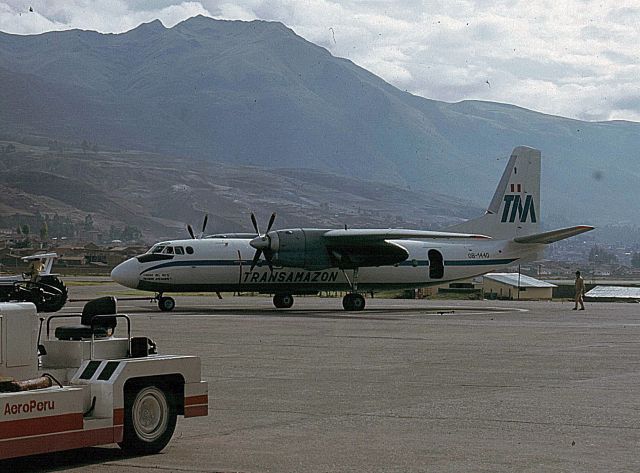 Antonov An-24 (0B1440) - At Cuzco, Peru. ELEV 10,860ft.