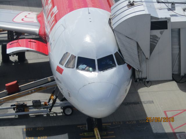 Airbus A320 (PK-AZF) - Indonesia AirAsia A320 preparing for take-off to Denpasar.