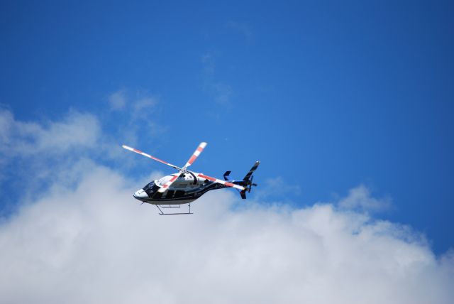 Bell 429 GlobalRanger (N755SL) - Bell 429 Global Ranger flying in for the Firefighter appreciation Day in Sun Valley Idaho