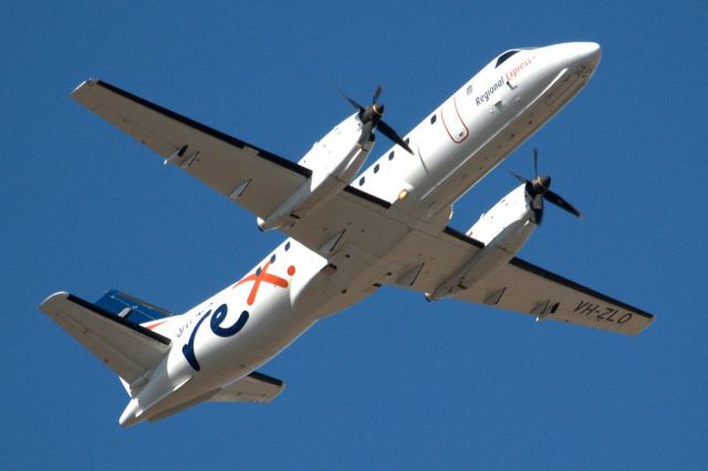 Saab 340 (VH-ZLO) - Heading skywards off runway 23. Thursday 4th April 2013.