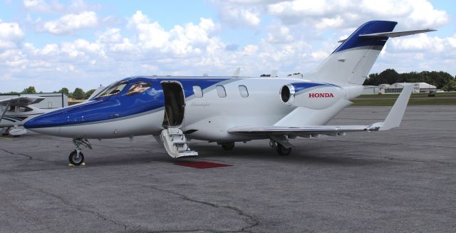 Honda HondaJet — - A Honda Aircraft HA-420 HondaJet on the ramp at Northwest Alabama Regional Airport, Muscle Shoals, AL - August 28, 2018. Tail number scrubbed at the request of the crew. 