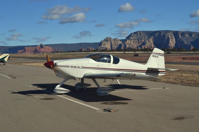 Vans RV-6 (N128JD) - Parked at Sedona (SEZ) 1/18/17