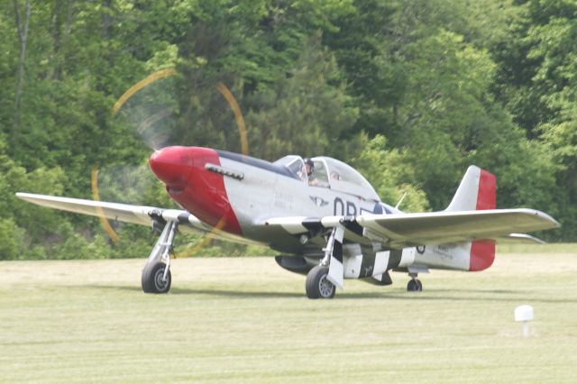 North American P-51 Mustang (SAI10601) - P-51D Mustang Red Nose . . . rides at Warbirds over the Beach in Virginia Beach, VA on Saturday, 16 May 2015.