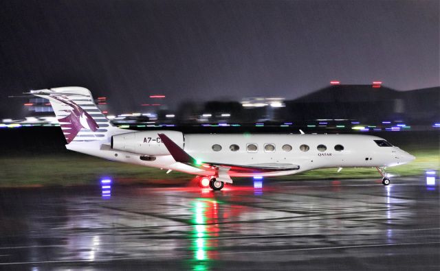 Gulfstream Aerospace Gulfstream G650 (A7-CGC) - qatar executive g650 a7-cgc arriving in shannon this morning 3/12/20.