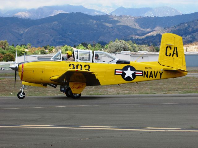 Beechcraft Mentor (N12281) - Taxiing to display area