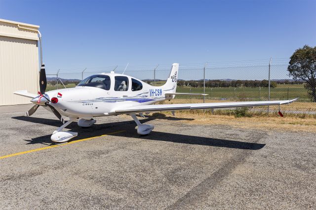 Cirrus SR-22 (VH-CSW) - Inland Truck Centres (VH-CSW) Cirrus SR22T G6 Australis on display at the 2018 Wagga City Aero Club open days.