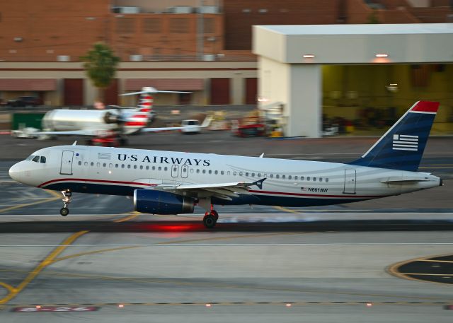 Airbus A320 (N661AW) - My first attempt at panning. 