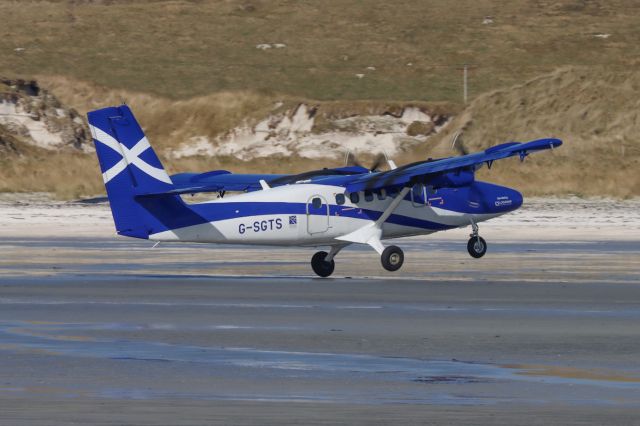 De Havilland Canada Twin Otter (G-SGTS) - Neeeeaaarrrllyyyyy down 