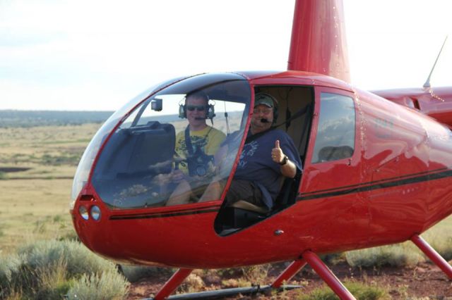 Robinson R-44 (N133CC) - Paul Salmon and Scott Aldridge in New Mexico