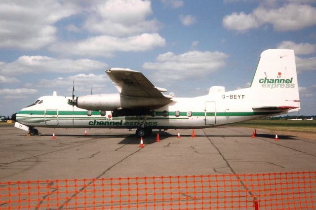 G-BEYF — - Seen here in May-90.br /br /Registration cancelled 18-Nov-99 as permanently withdrawn from use.br /Broken up at EGHH.