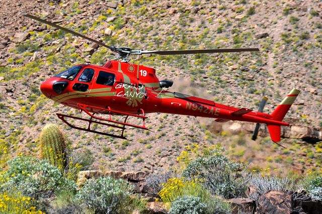 Eurocopter AS-350 AStar (N942AE) - Eurocopter AS.350-B3 down at the grand canyon 