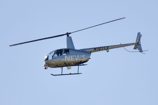 Robinson R-44 (N101TV) - Photo taken March 30th, 2018, flying over north Dallas. Registered to Sky Helicopters in Garland, Texas.