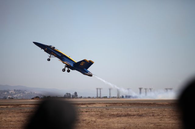 McDonnell Douglas FA-18 Hornet — - Slow Flight. Blue Angels Air Show Miramar 10/14.