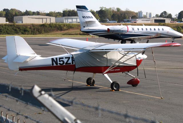 AEROPRO Eurofox (N5ZF) - Quite rare to see this 2006 Aeropro Eurofox on the tiedown! Photo taken on 4/5/2021.