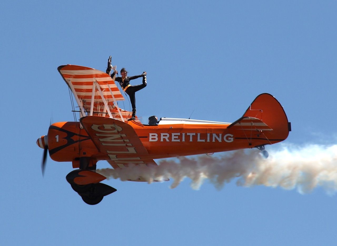 N5057V — - Boeing A75N/PT17 Stearman.br /Breitling Wing Walkers at Australian International Air Show 2013.br /Photo: 02.03.2013