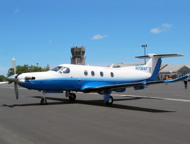 Pilatus PC-12 (N708AF) - A very successful aircraft with low operating cost.
