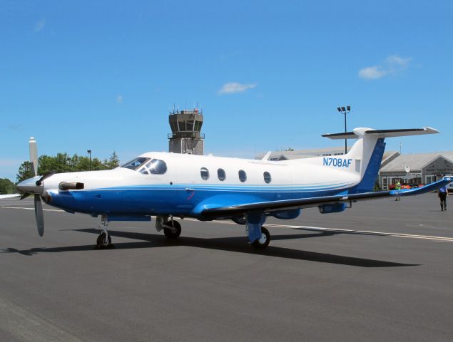 Pilatus PC-12 (N708AF) - A very successful aircraft with low operating cost.