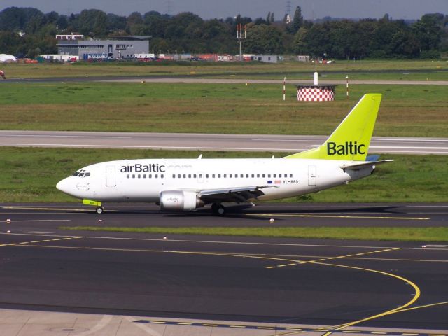 Boeing 737-500 (YL-BBD) - Photographed during August 2014 c/n 29075