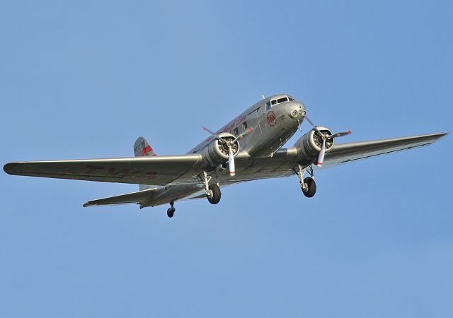 Douglas DC-2 (NC13711) - Flying over the Lake Balboa in Van Nuys, California on November 14, 2010.