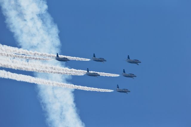 KAWASAKI T-4 — - JASDF AcrobatTeam Blue Impulsebr /Delta Roll