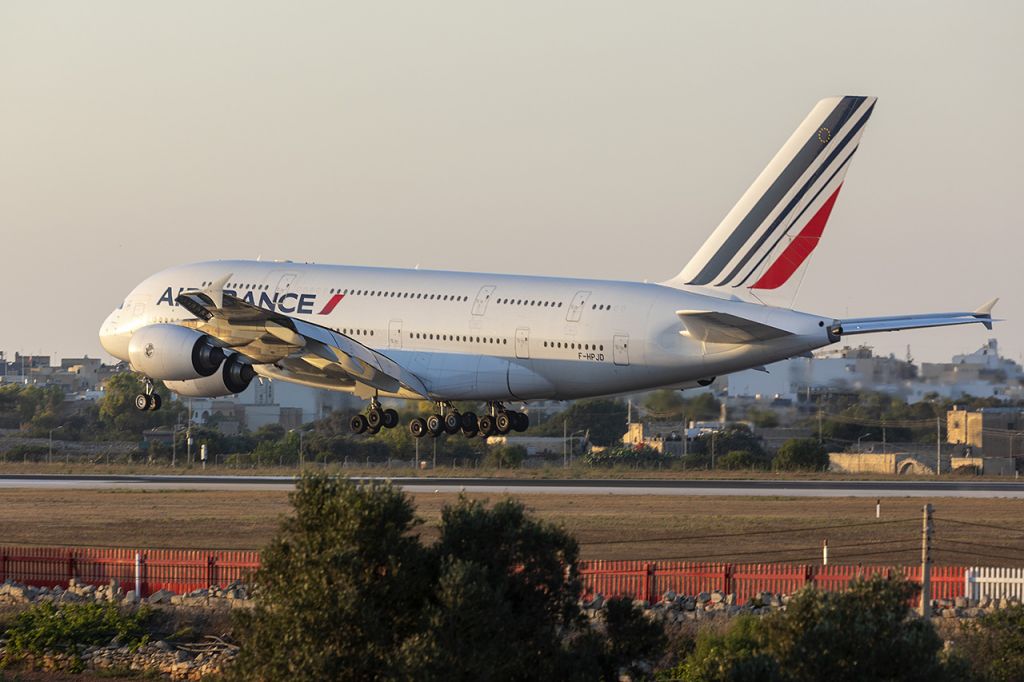 Airbus A380-800 (F-HPJD) - Landing for LTM Servicing