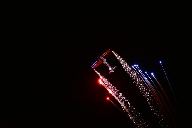 OGMA DHC-1 Chipmunk (N260DC) - Night show at Oshkosh!