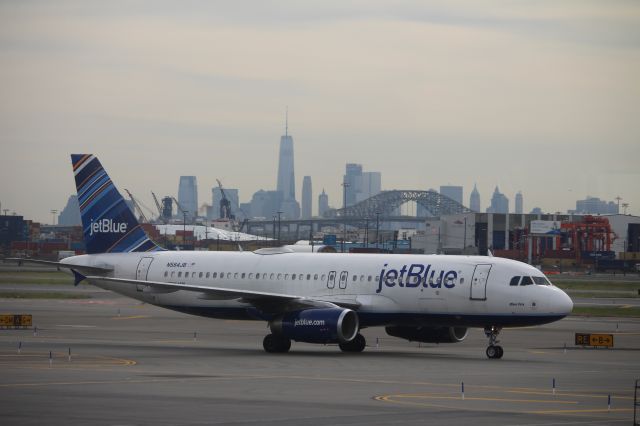 Airbus A320 (N584JB) - Taken from inside Terminal B