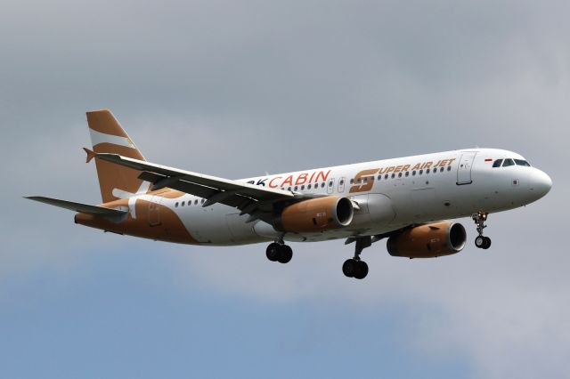 Airbus A320 (PK-SAS) - Sticker "Book Cabin"